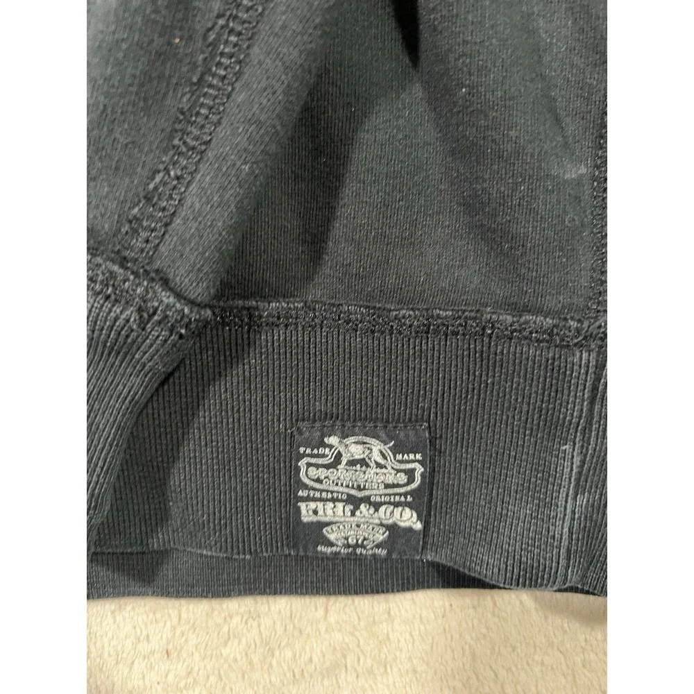Vintage Polo Ralph Lauren Shawl Collar Pullover Size XXL Black Cotton Preppy